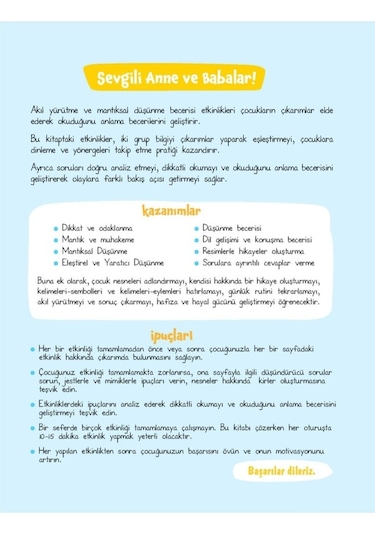 Akıl Yürütme ve Mantıksal Düşünme Becerisi  Etkinlikleri