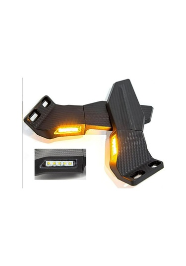 Motosiklet Ledli Garanaj Ayna Unıversal Model 360 Derece Dönebilen Motor Ayna Çok Renkli