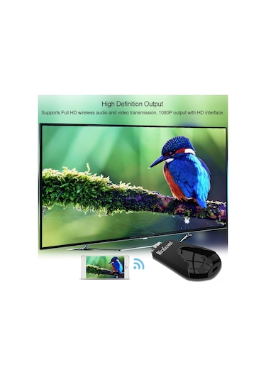 Skycity Mirascreen K4 Siyah Kablosuz Ekran Yansıtıcı - 1080p, Airplay/miracast/dlna, Android/ios Uyumlu, Taşınabilir Hdmı Gönderici