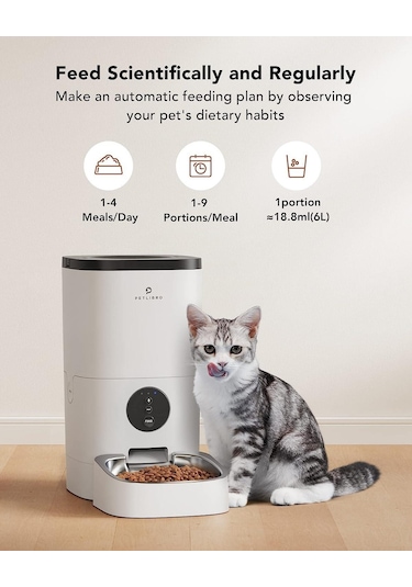Petlibro Wifi 6l Sesli Otomatik Evcil Hayvan Besleyici