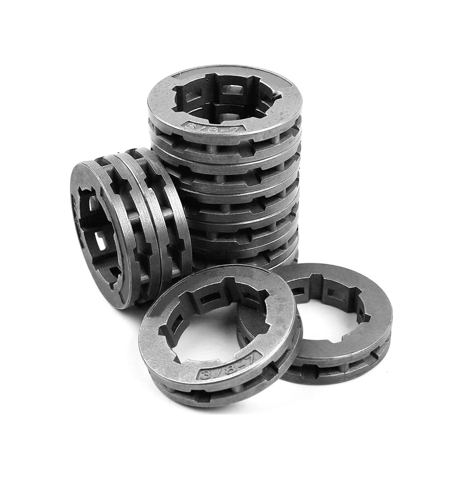 Xurunkeji Husqvarna 266, 268, 272, 280, 285, 288, 355, 362, 372xp, 380, 385xp Testere İçin 10 Adet 3/8 İnç 7t 22mm Zincir Tahrikli Jant Dişlisi