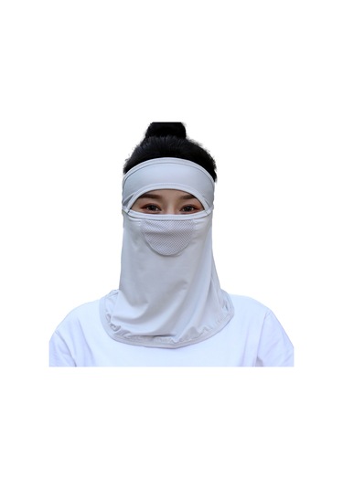 Geeroyoo Yaz İçin Esnek Ve Nefes Alabilir Güneş Koruyucu Yüz Maskesi, Uv Koruma İle Rahat Kullanım, Bisiklet Ve Açık Hava Aktiviteleri İçin İdeal Gri