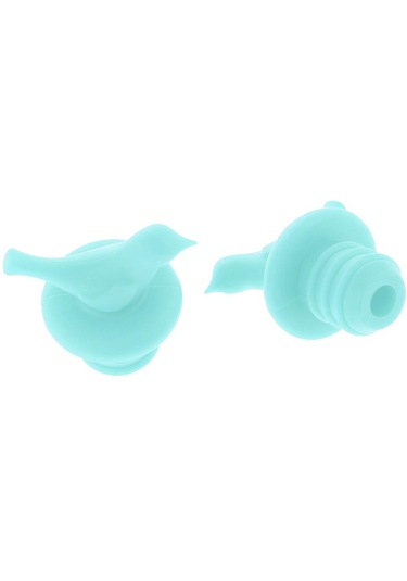 Suntek 3 Adet Silikon Küçük Kuş Şarap Şişesi Tıpa Mavi