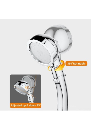 Ulzyvf 360 Dönebilir 3 Modlu Yüksek Basınçlı Duş Başlığı - Kolay Takılıp Çıkarılır Diğer