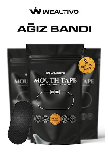 Ağız Bandı 90 Adet, Ağız Kapama Bandı Ile Horlama Önleyici Uyku,