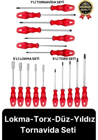 Özel Üretim Dayanıklı Yüksek Kalite Ev İş Tamir Tadilat Lokma Torx Düz Yıldız Tornavida Seti Takımı