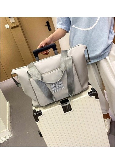 Gri Erkekler Ve Kadınlar İçin Katlanır Seyahat Çantası Kısa Mesafe Taşınabilir Geni Bagaj Çantası Doğum Seyahat Çantaları 57038942 Gri