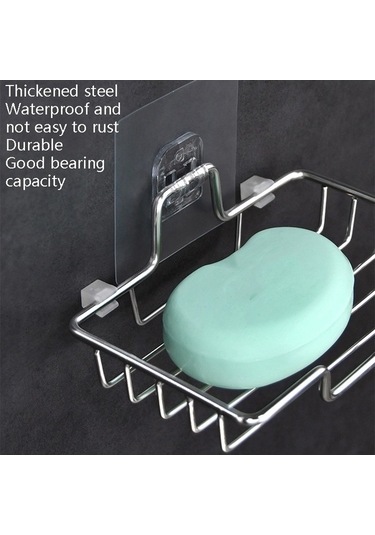 Tongxida Bosphorus Tek Stil Sones Saklama Sabunluk Rafı, Paslanmaz Monte Kavisli Katmanlı Etiketli Duvara Çelik Banyo Diğer