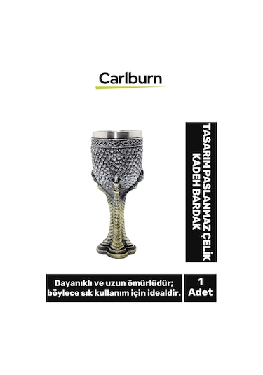 Özel Tasarım Dekoratif Şık Hediyelik Sevgili Arkadaş Paslanmaz Çelik Kadeh Kupa Bardak 19 7 Cm Çok Renkli