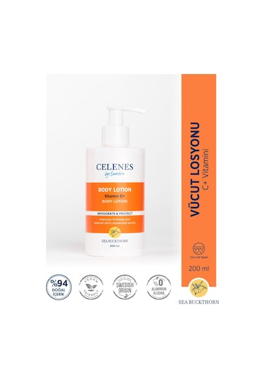 Celenes Vitamin C İçerikli Vücut Losyonu 200 ML