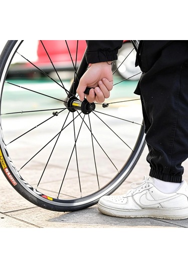 Yunboo Alüminyum Bisiklet Hava Pompası 120psı Manometreli Dikey Tip Outdoor Emerjans Tamir Aleti