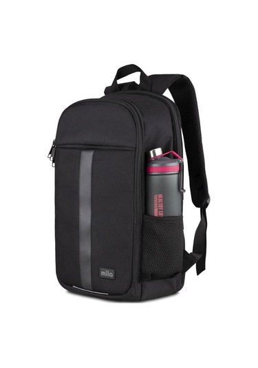 Classone 15.6'' Mila Serisi W600 - Macbook,mac Air Uyumlu Reflektörlü - Laptop Sırt Çantası - Siyah Siyah