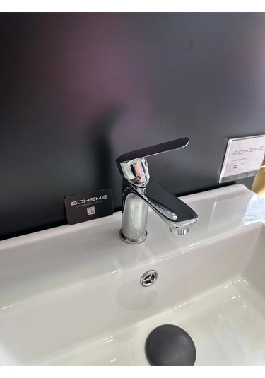 Boheme Fleko Lavabo Bataryası Krom Renk Pirinç Döküm Krom