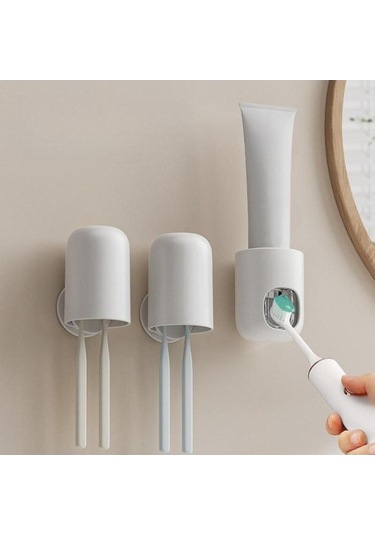 Pazly Suntek Otomatik Monte Macunu Ev Duvara Dispenseri Diş Beyaz Banyo Lf Diğer