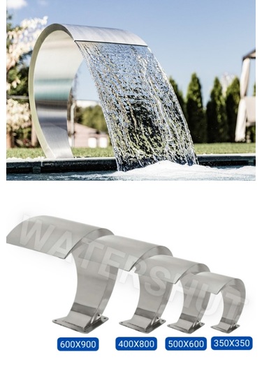 350x350mm Kobra Tip Havuz Şelalesi Et Kalınlığı 1,5mm
