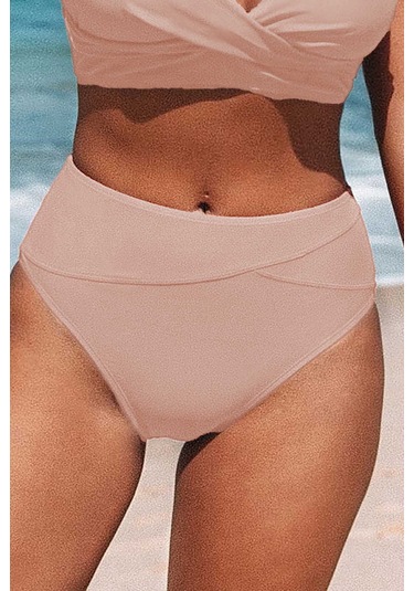 Angelsin Yüksek Bel Bikini Altı Pembe