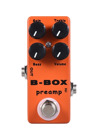Moskyaudio B-box Elektro Gitar Preamp Overdrive Efekt Turuncu