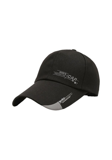 Erkek Beyzbol Şapkası Spor Outdoor Moda Başlık Koşu Yürüyüş Seyahat Açık Hava Etkinlikleri İçin Şık Ve Rahap Kullanışlı Şapka Siyah