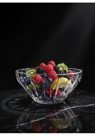 Kristal Bol Kase Meyvelik 25 Cm
