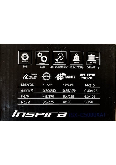 Okuma Inspira Isx-c5000xa1 Gunsmoke 8bb+1rb Olta Makinesi