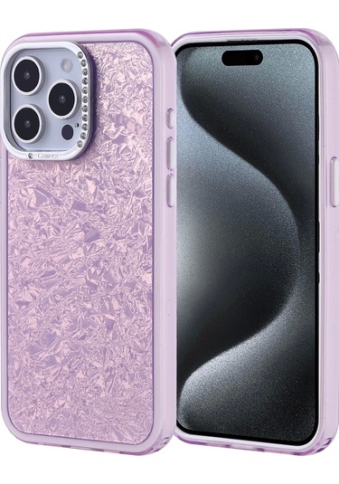 Apple Uyumlu iPhone 15 Pro Max Kılıf Taşlı Tasarımlı Zore Kapi Kapak