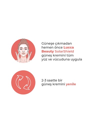 Lucca Beauty Solarshield Güneş Kremi SPF50+ 100 ML