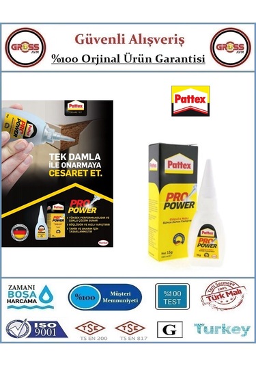 Pattex Süper Hızlı Yapıştırıcı - 15gr