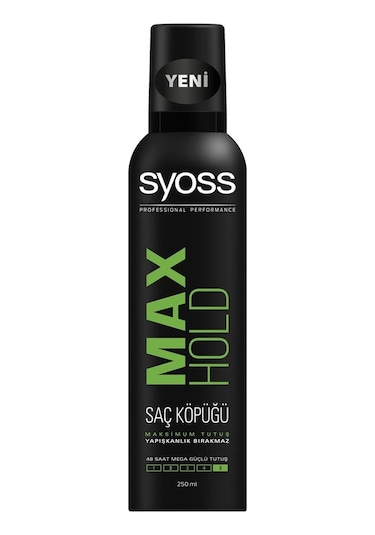 Syoss Max Hold Mega Güçlü Tutuş Saç Köpüğü 250 ML