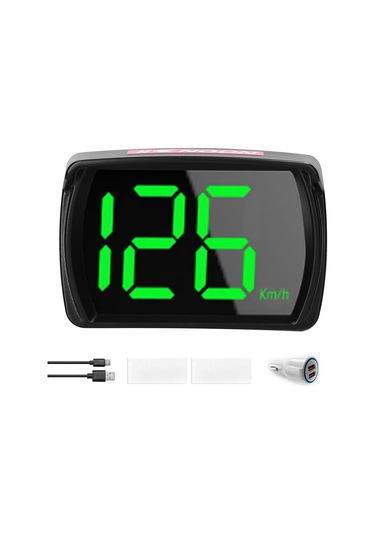 Shineyee Kknoon Gps Hız Göstergesi Led Büyük Yazı Fontu İle Araç Baş Üstü Ekranı, Otomobil, Kamyon, Suv, Motosiklet İçin