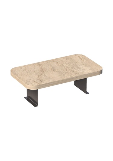 Yan Sehpa Ayarlanabilir Tepsi Dikdörtgen Dekoratif Modern Yatay Dikey Koltuk Sehpası Traverten Ekru