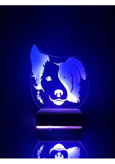 Özel Tasarım Köpek Hediyelik 3D Led Lamba