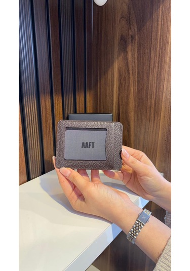 Mft Leather Hakiki Deri Mıknatıslı Kartlık Mona 1103 Kahverengi