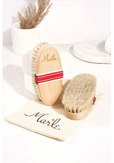 Mar'le Selülit Karşıtı Doğal At Kılı Fırçası