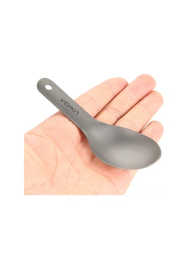 Ranyeek Hafif Titanyum Kısa Saplı Kaşık, Mat Sonuç, Dışarıda Ve Evde Kullanım, 117mm, 15g Çok Renkli