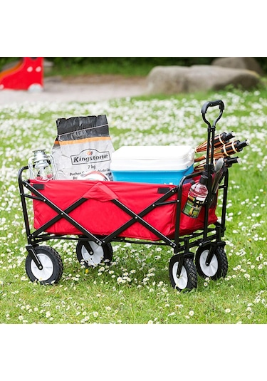 Katlanabilir Taşıma Arabası Plaj Bahçe Alışveriş Katlanır Araba
