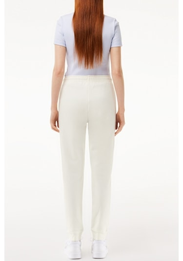 Lacoste Kadın Straight Fit Beyaz Eşofman Altı Beyaz