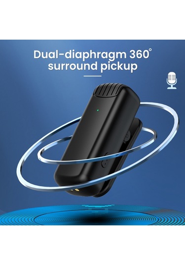 J11 Tip C Cep Telefonları İçin Kablosuz Mikrofon Şarj Kutusu Gürültü Azaltma Yaka Mikrofonu Video Kaydı İçin 681400397a