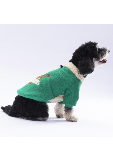 Yeşil Alaska Kedi Köpek Sweat- Kedi Köpek Kıyafeti