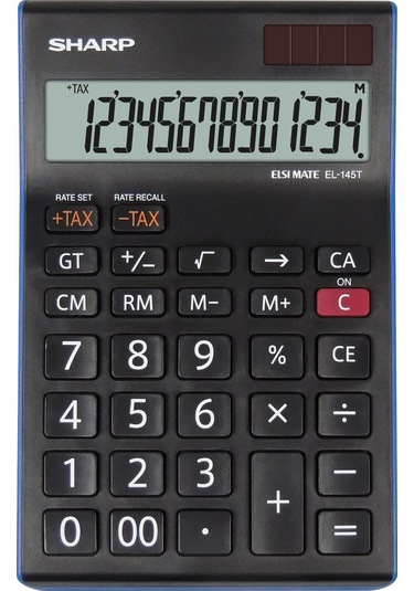 Sharp EL-145TBL 14 Hane Masaüstü Hesap Makinesi