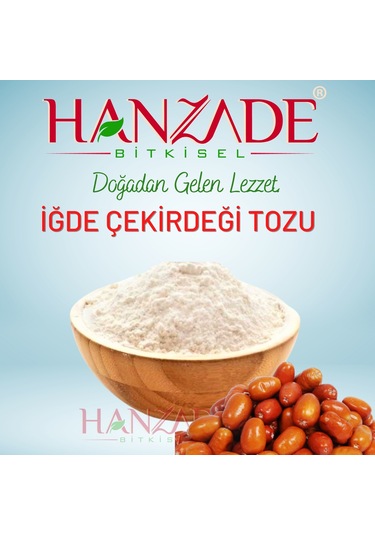 Hanzade Bitkisel İğde Çekirdeği Tozu Taze Öğütülmüş  500 G