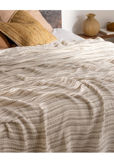 Marinos Çift Kişilik Yatak Örtüsü - Gri 8684427228692 Gri