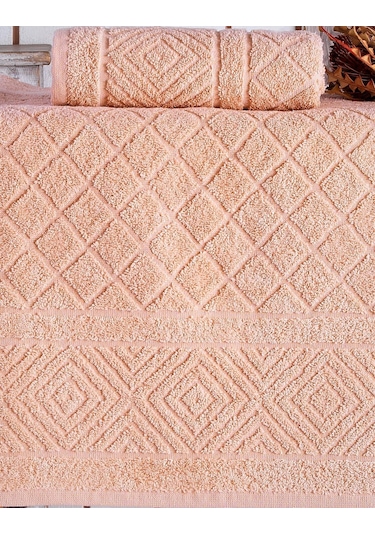 Banyo Havlusu 2'li Banyo Havlu Seti %100 Pamuk