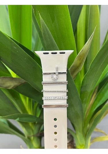 Apple Uyumlu Watch    Kordon Aksesuarı Charm Set J Harfi