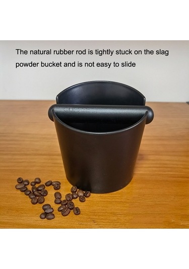 Dancemonkey Atık Telve Kutusu Kahve Öğütme Telvesi Kova Siyah , Güçlü Kapaklı Siyah