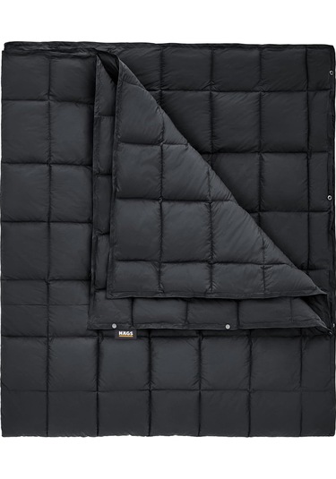 Haegs Kamp Battaniyesi - Dış Mekan Hafif Kompakt Seyahat Yorganı Kamp Yürüyüş Outdoor Şal, Battaniye 175-135 Cm Siyah