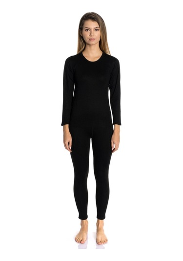 Thermal Uzun Kol Takım Siyah Siyah