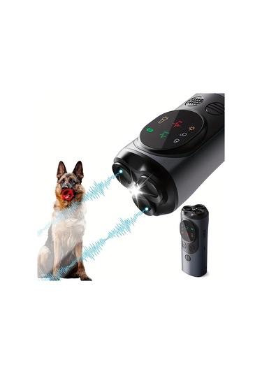 Willowhaven Gri Ultrasonic Köpek Eğitim Cihazı Led Ekran 3 Başlı Usb Şarj 15 35hz