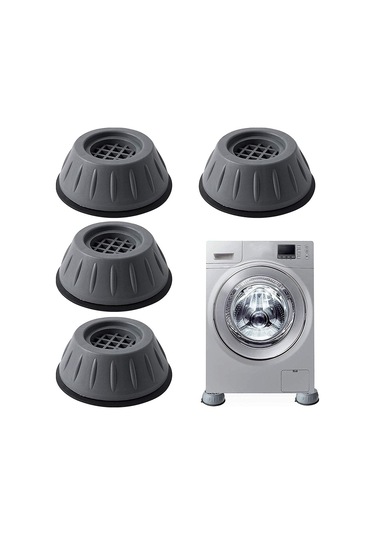 4 Adet Gürültü Önleyici Beyaz Eşya Altlığı Çamaşır Makinesi