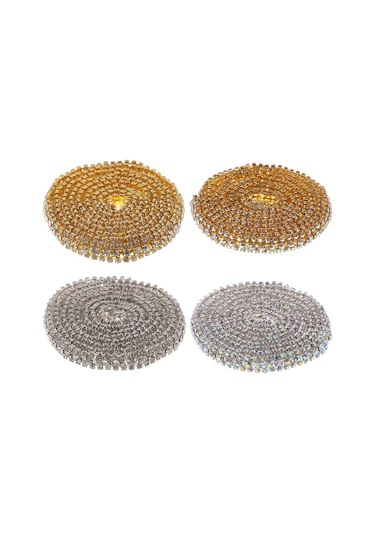 Suntek Takı Zanaat Gümüş Renkli Elmas Için 1 Yard Taklidi Yakın Zincir Trim