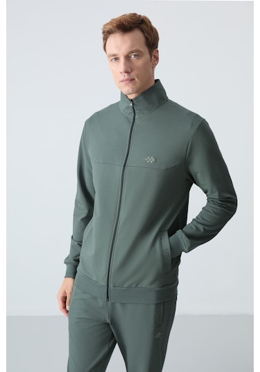Tommy Life Haki Pamuklu Kalın Yumuşak Dokulu Comfort Fit Basic Erkek Eşofman Takım - 85260 Haki